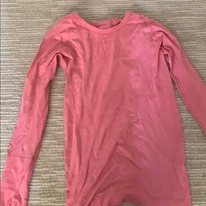 Long sleeve pink lululemon top